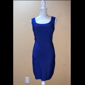 Women’s sm Calvin Klein blue bandage bodycon dress